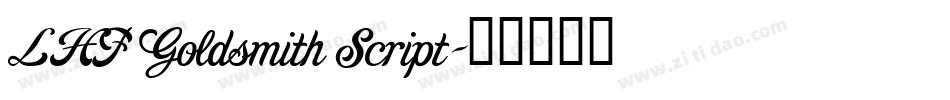 LHF Goldsmith Script字体转换